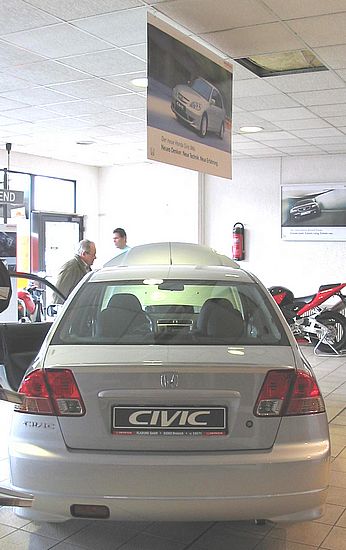 Heckansicht des Civic IMA