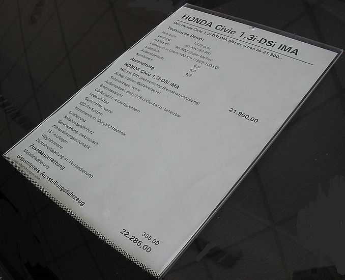 Preistafel